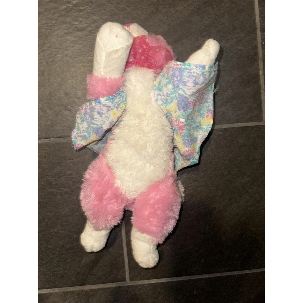 Animal Alley Pink Cat Plush 14 Inch Laying Down Floppy Kitten Toys R Us Rare HTF